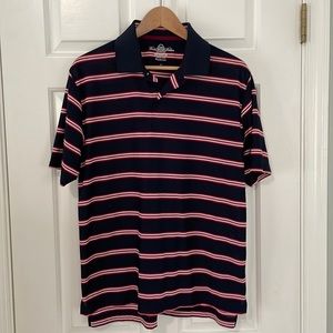 Brooks brothers men’s polo prosport size medium M In red white and blue striped